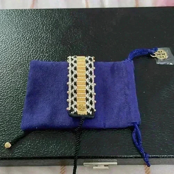 Tory Burch pattern webbing bracelet NWOT Very rare - Picture 6 of 9